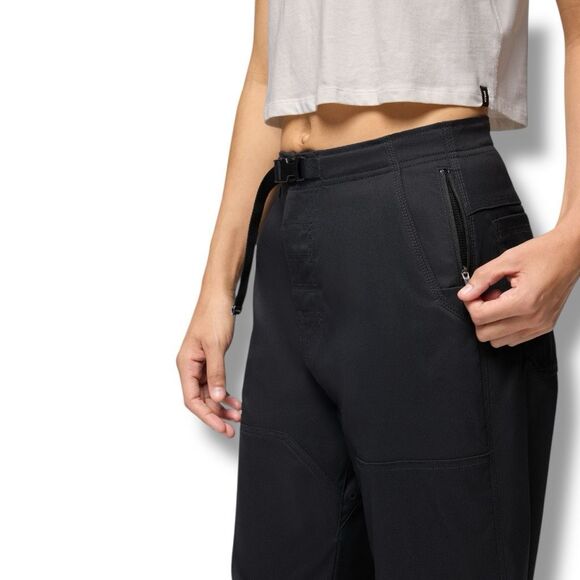 NWT prAna Stretch Zion Cinch Pant Womens Size Large L In Black - Picture 5 of 8